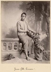 Giovane ragazza birmana, c.1880 (stampa all